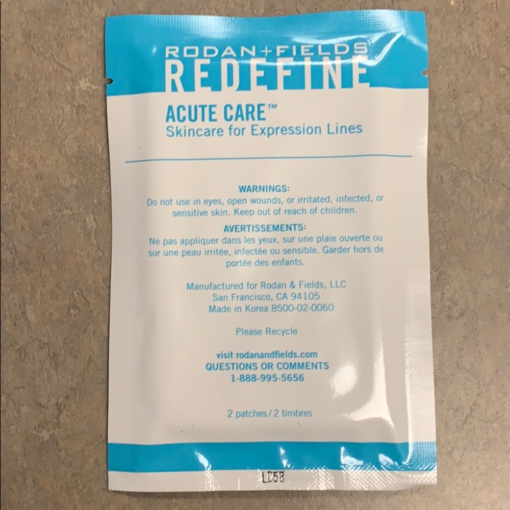 Rodan + Fields Acute Care (1 pack/2 patches)